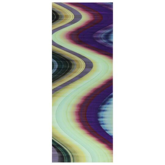 Empire Art Direct 24" x 63" Rumba Abstract 3 Frameless Free Floating Printed Tempered Glass Wall Art
